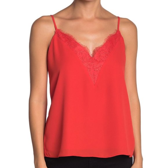 Socialite V-neck Cami (dk orange, sz L) - Picture 1 of 7